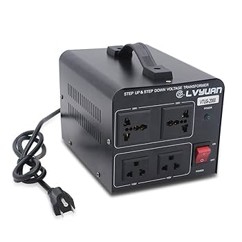 電圧変換器 110V➡️220V 2000VA Amazon.co.jp: LVYUAN 変圧器 2000VA 1800W 海外国内両用型変圧